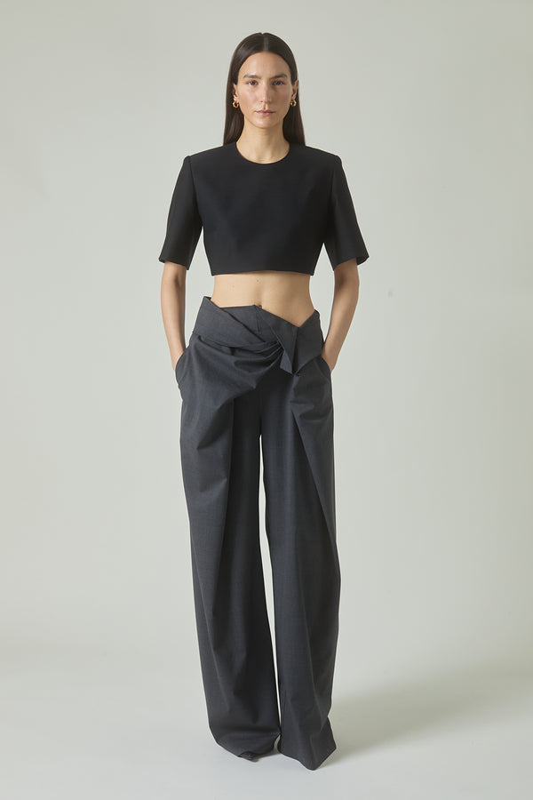 Manuela Trousers in Charcoal Grey