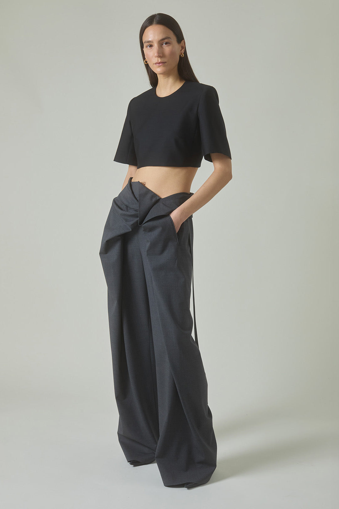 Manuela Trousers in Charcoal Grey