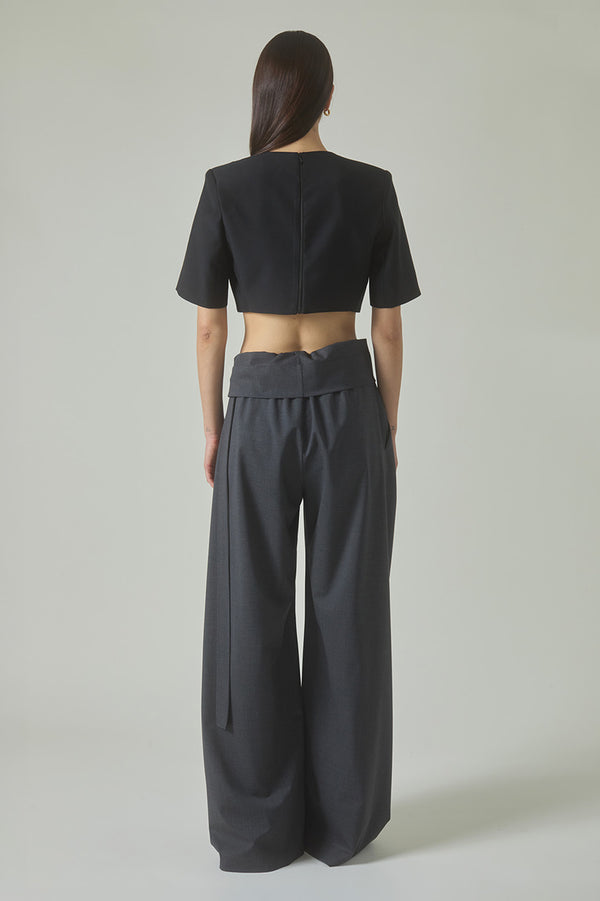 Manuela Trousers in Charcoal Grey