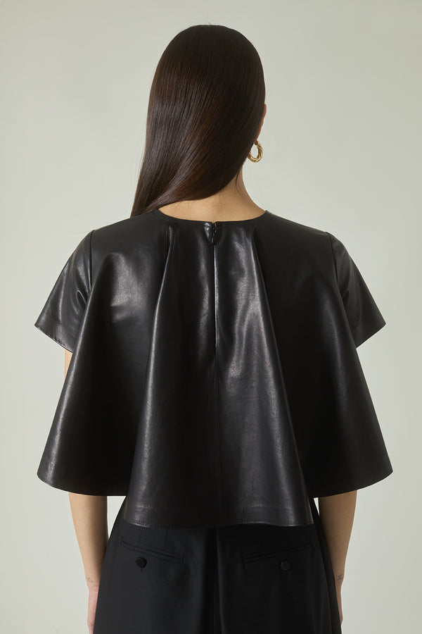 Mariel Top in Leather