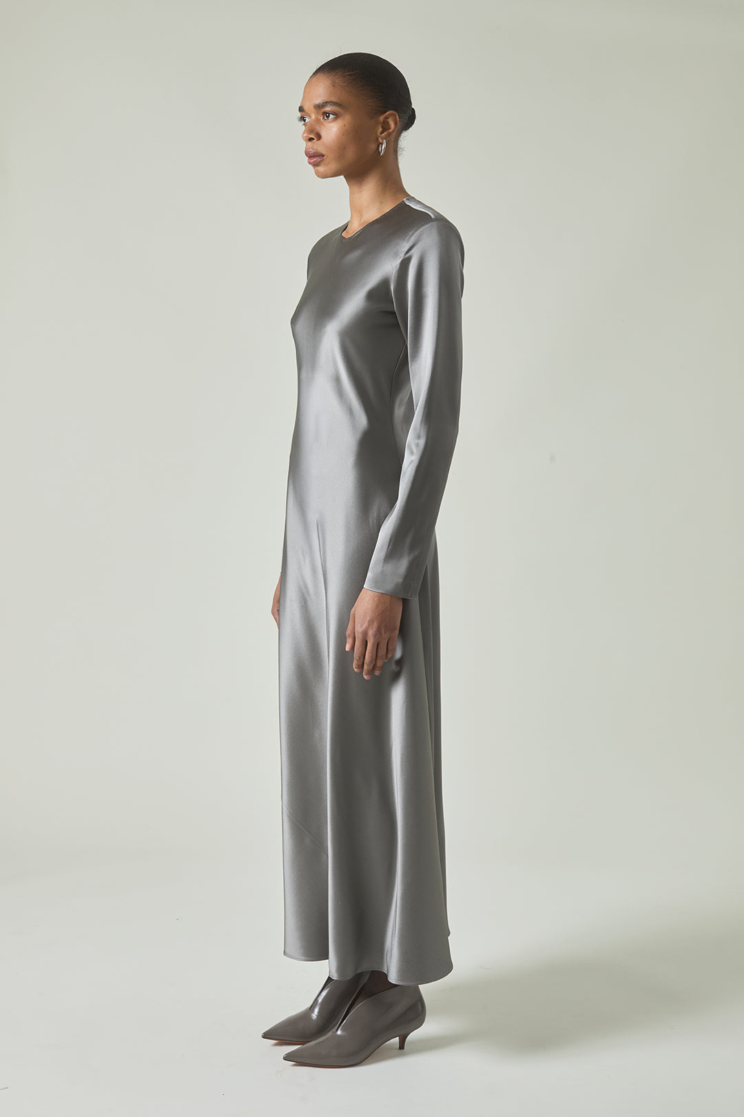 Mercedes Dress in Pewter