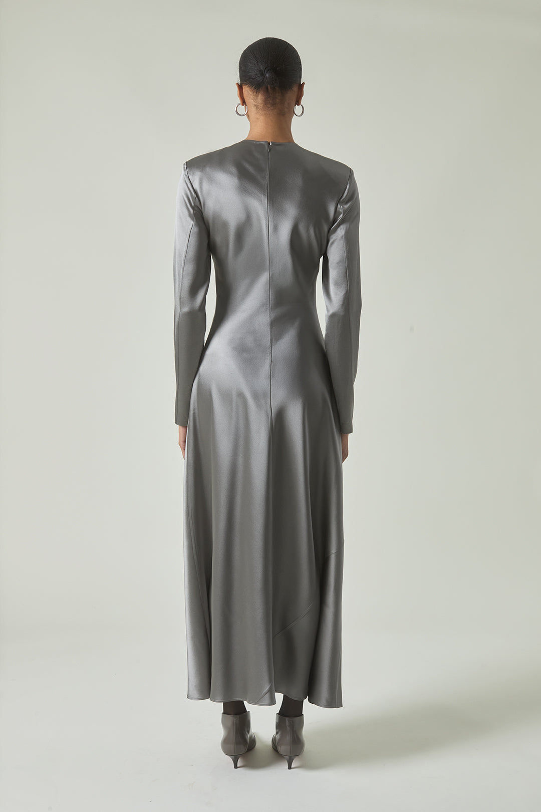 Mercedes Dress in Pewter