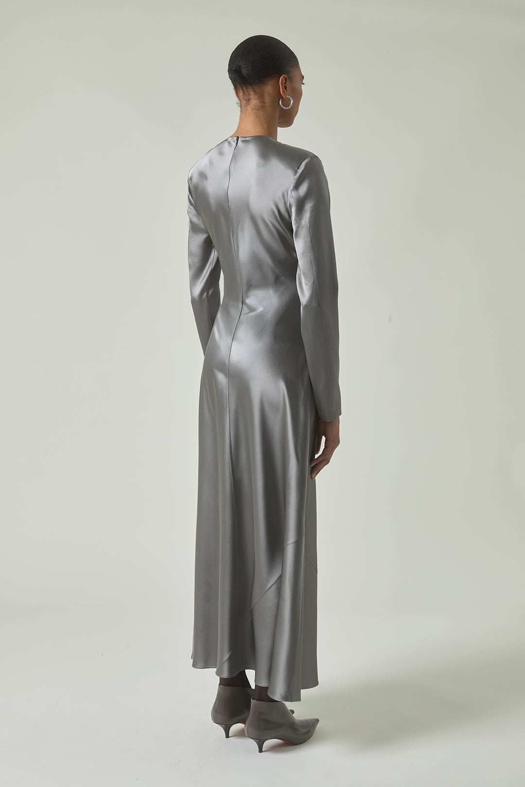 Mercedes Dress in Pewter