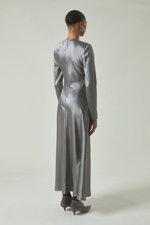 Mercedes Dress in Pewter