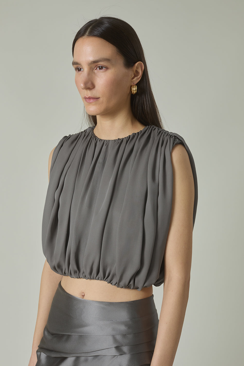 Penny Top in Pewter
