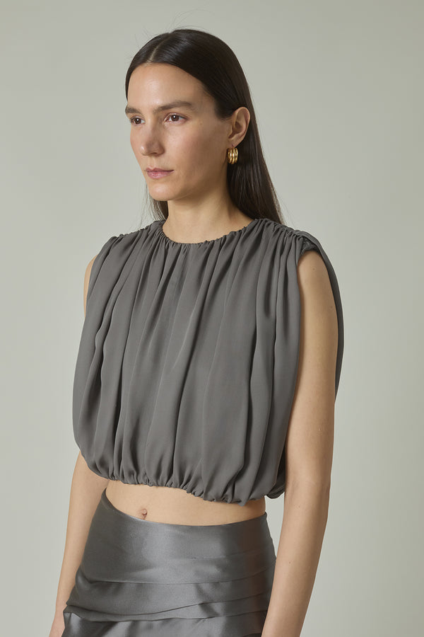 Penny Top in Pewter