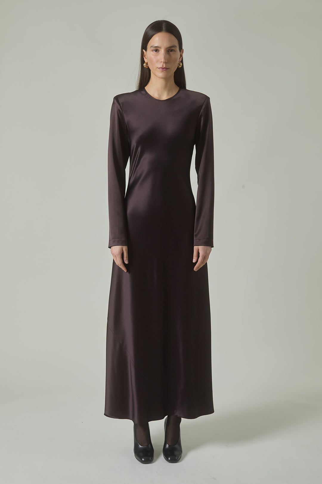 Mercedes Dress in Ganache