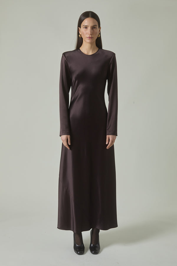 Mercedes Dress in Ganache