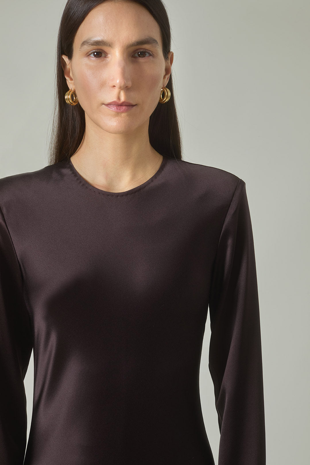 Mercedes Dress in Ganache