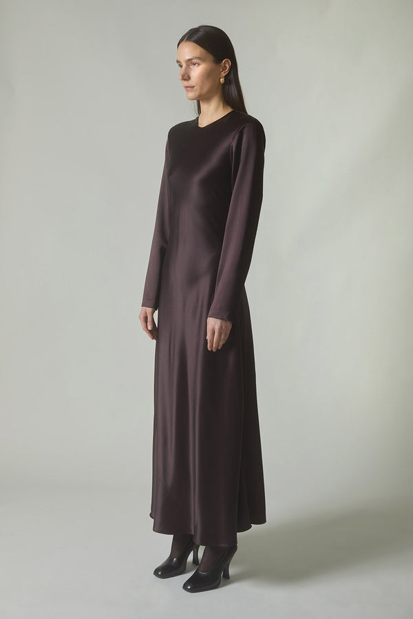 Mercedes Dress in Ganache