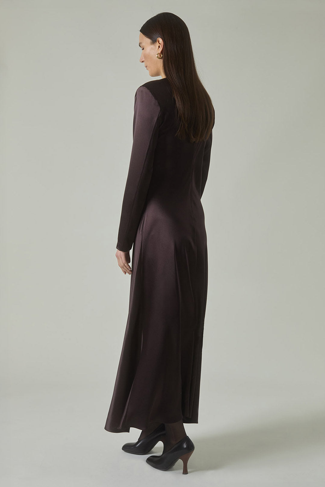 Mercedes Dress in Ganache