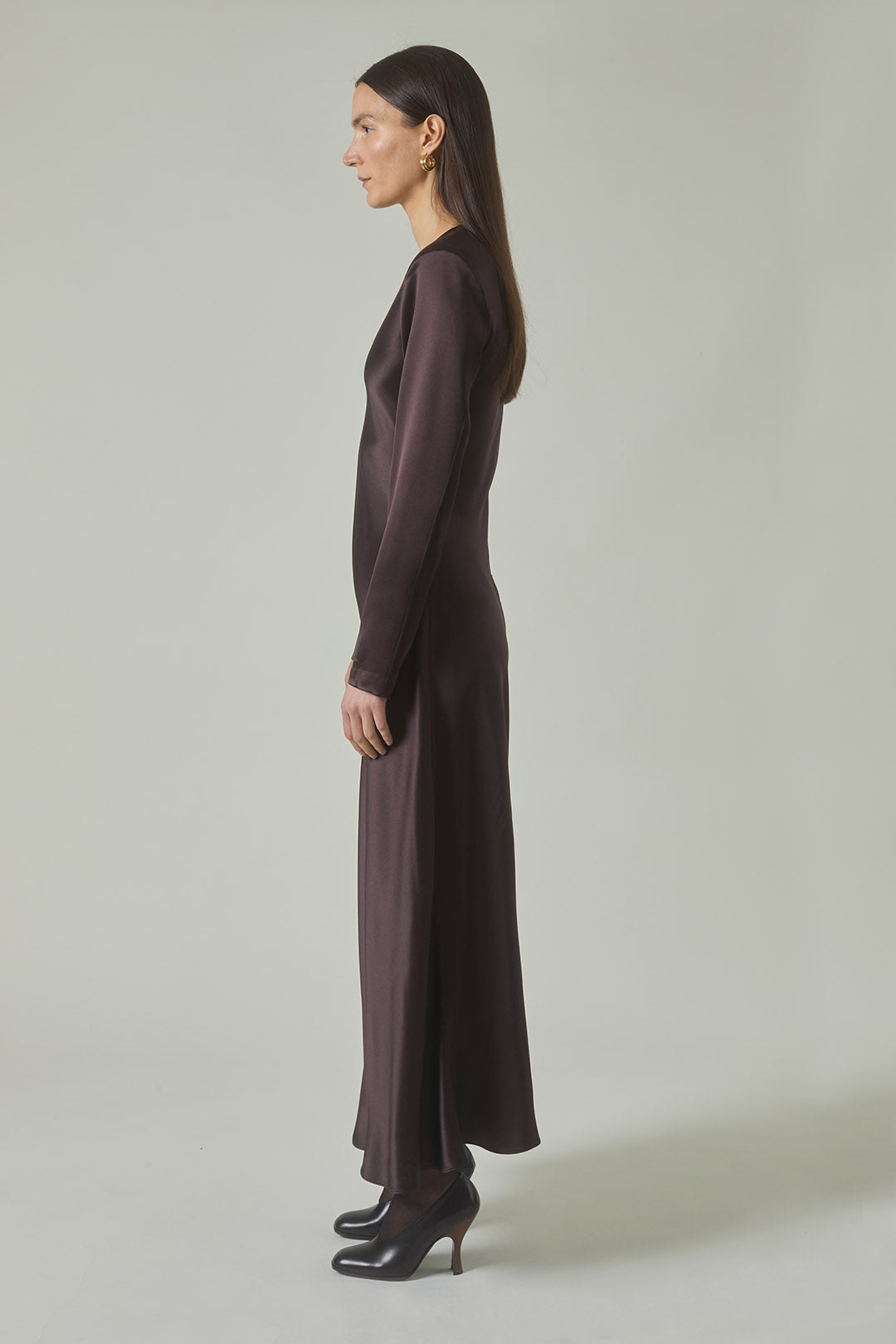 Mercedes Dress in Ganache