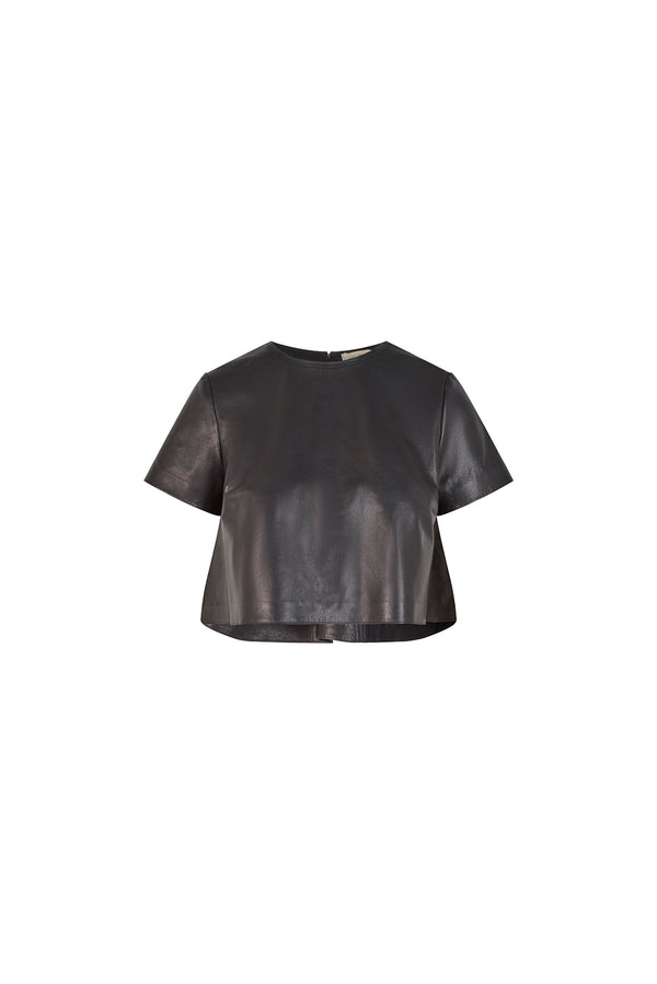 Mariel Top in Leather
