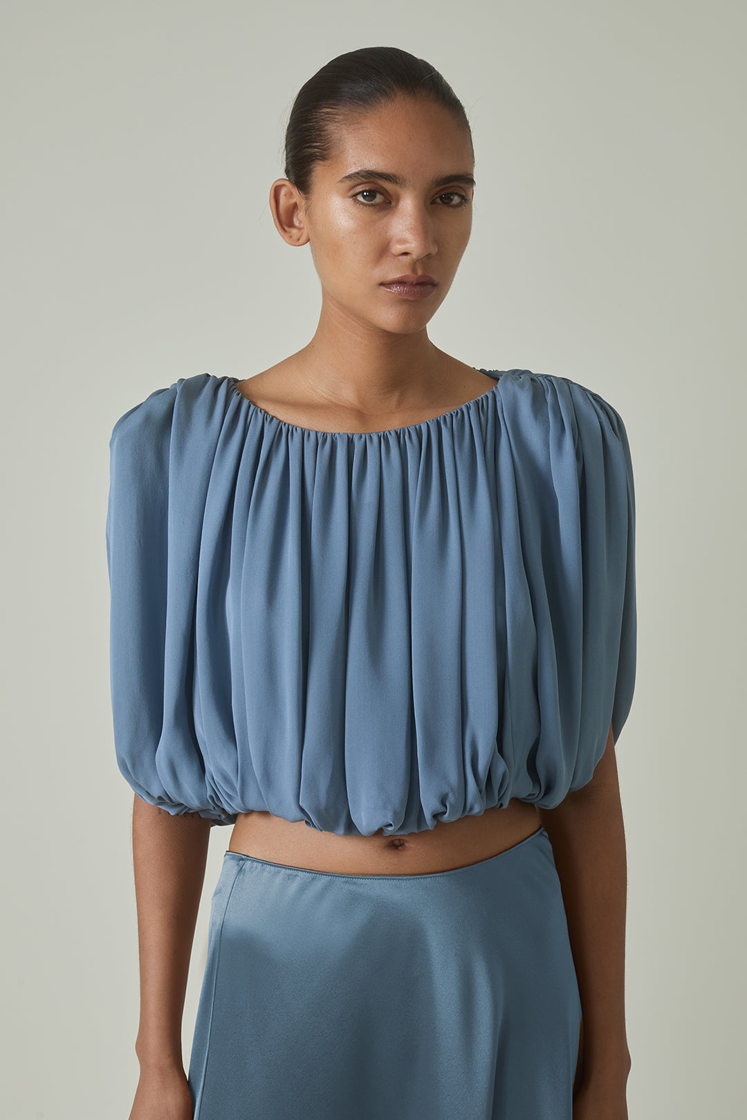 Penelope Top in Dresden Blue