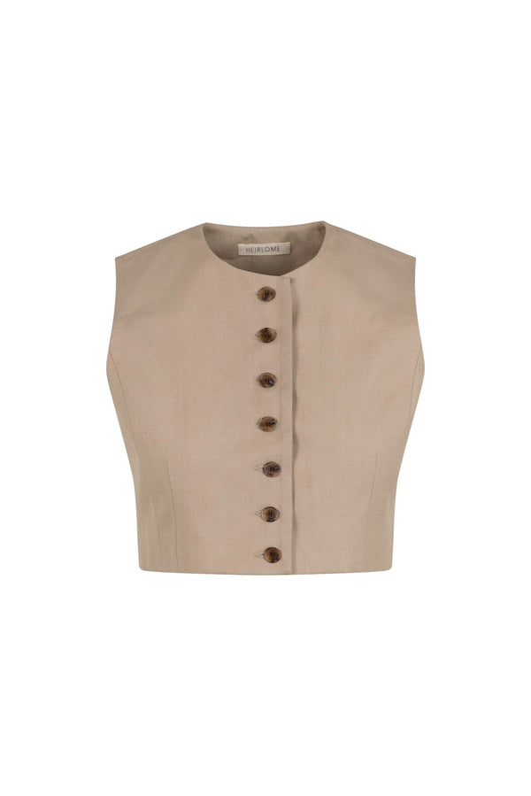 Danielle Top in Tussah