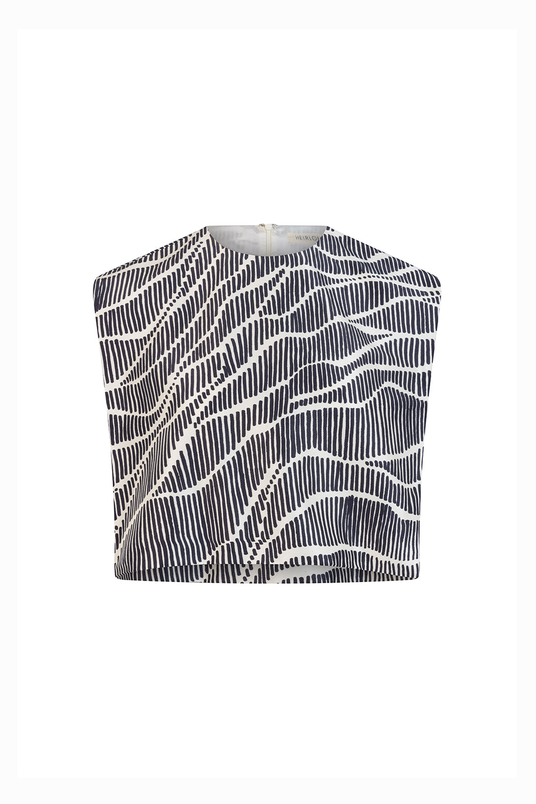 Milagros Top in Linear Print