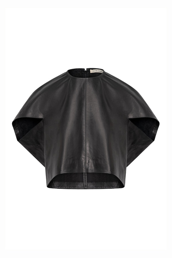 Iris Top in Leather