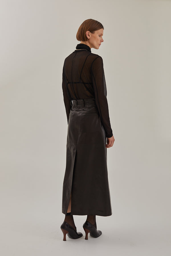 Elodie Skirt in Leather