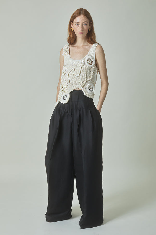 Condesa Trousers in Shantung