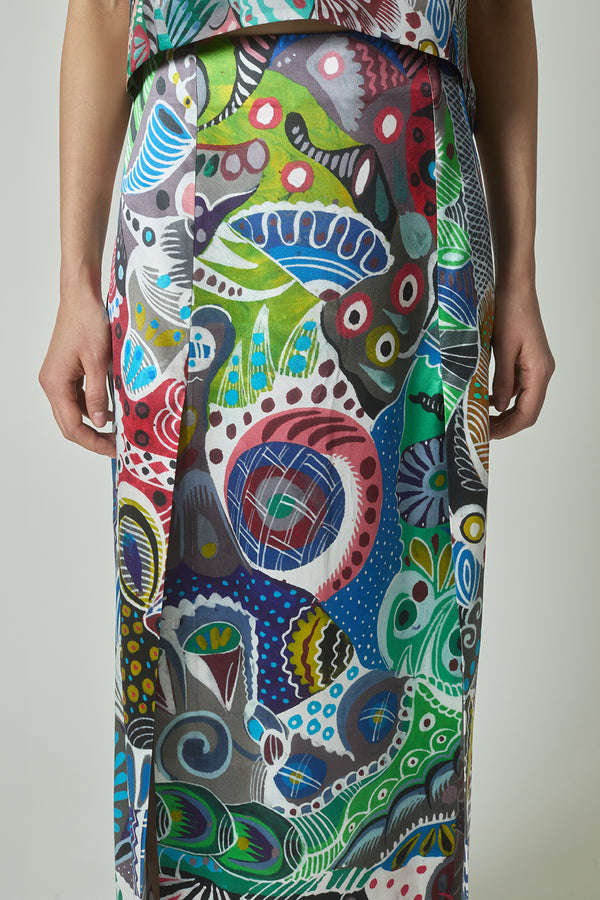 Florence Skirt in A. Vazquez Print
