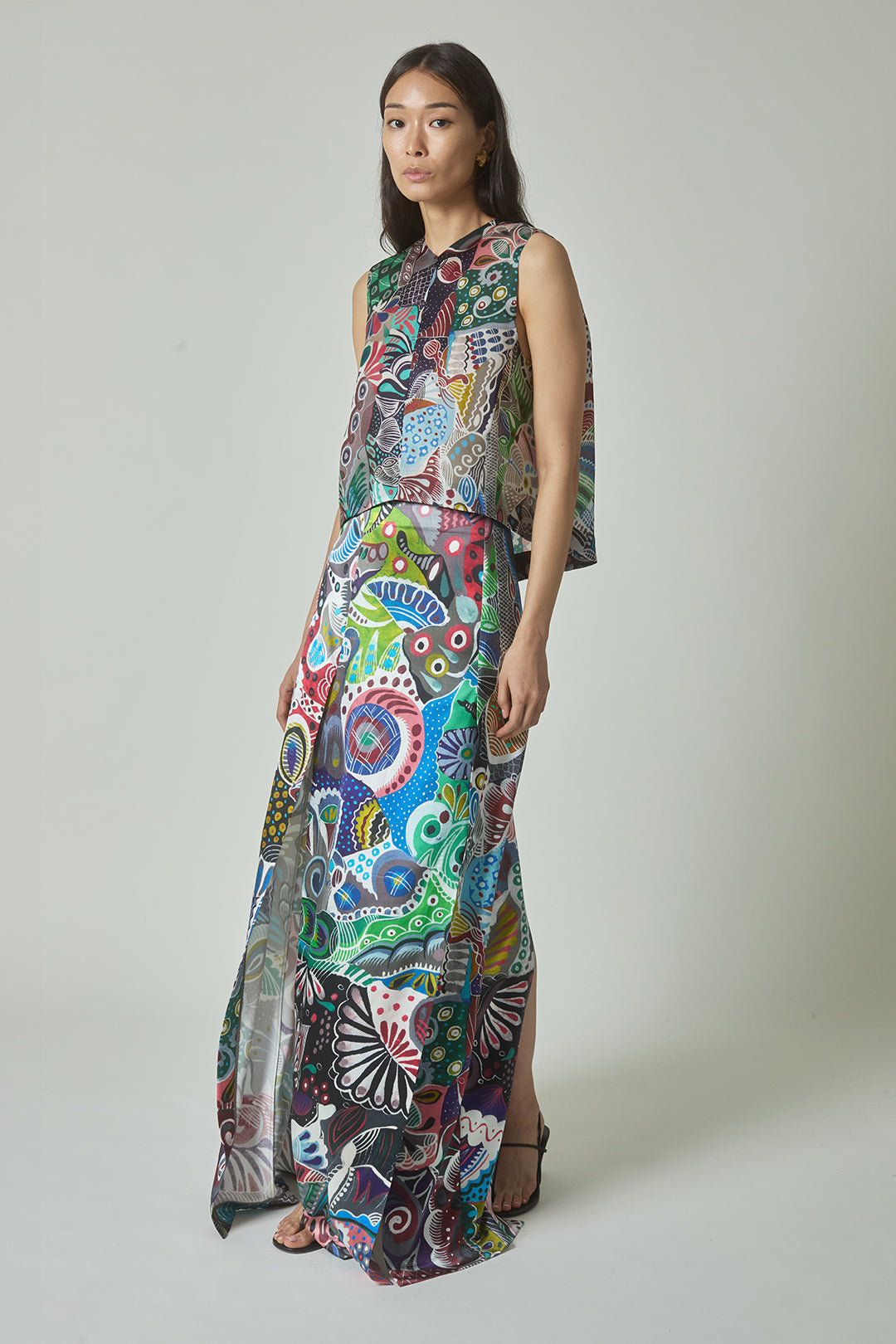 Florence Skirt in A. Vazquez Print