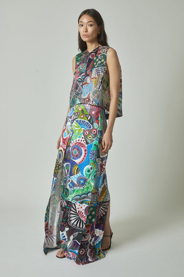 Florence Skirt in A. Vazquez Print