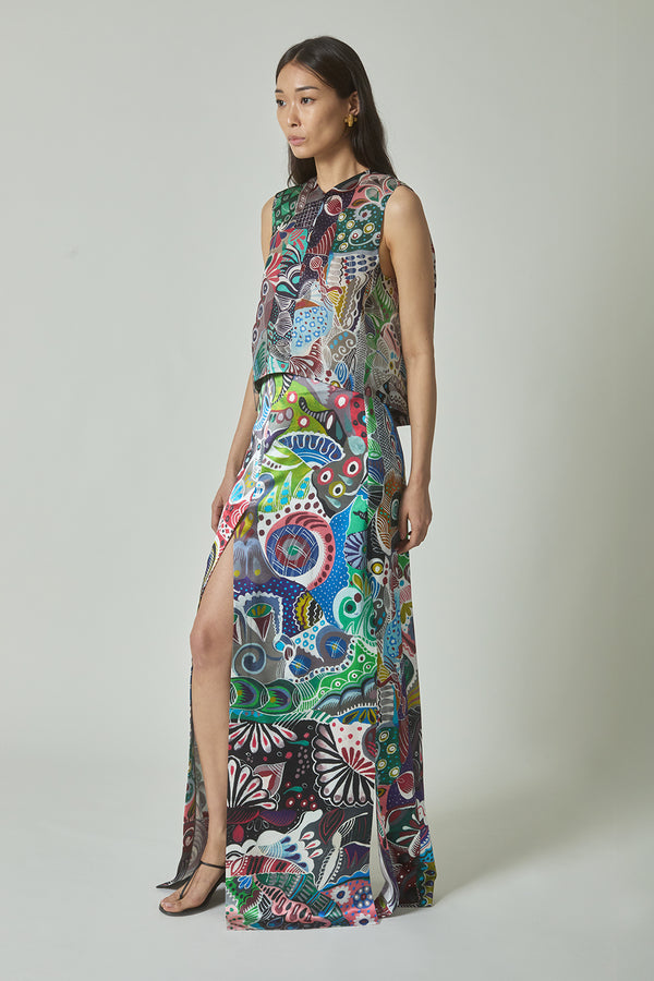 Florence Skirt in A. Vazquez Print