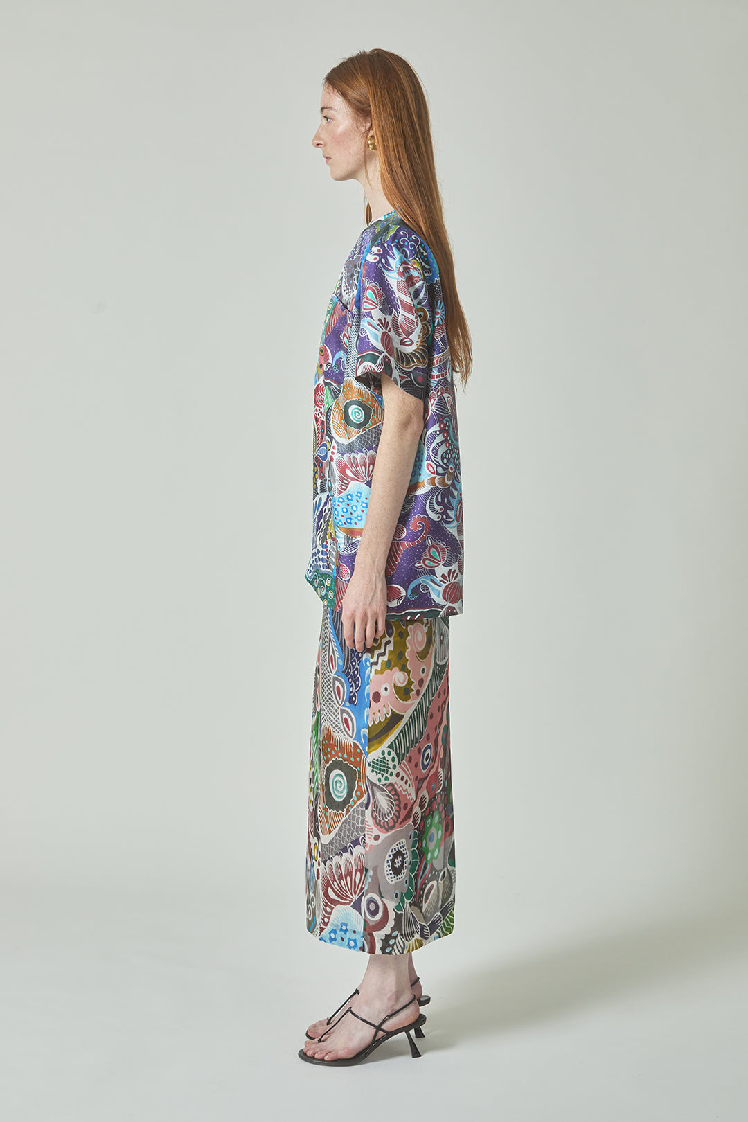 Irene Skirt in A. Vazquez Print