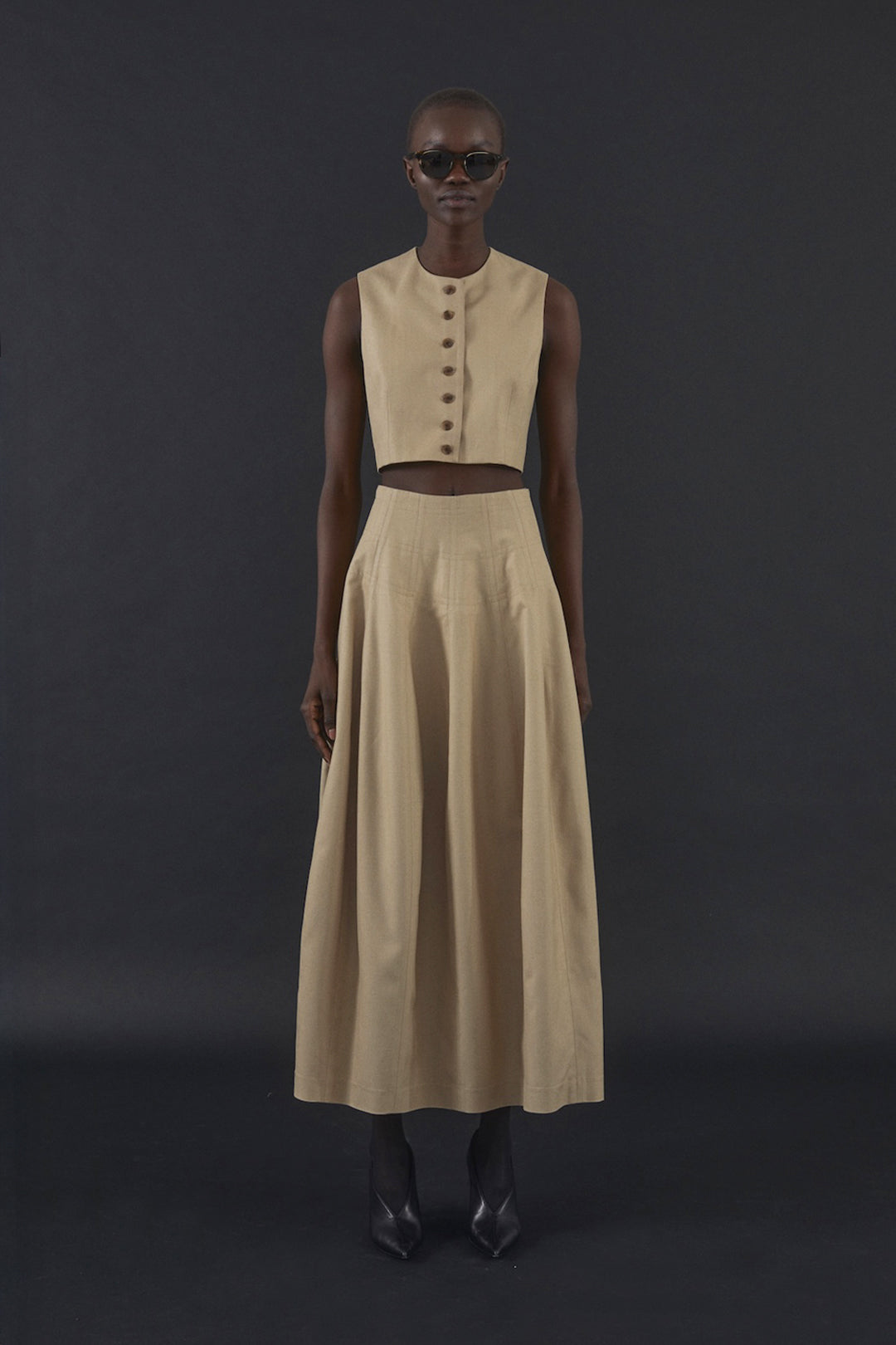 Danielle Top in Tussah