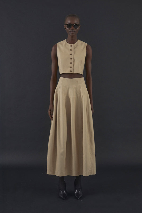 Danielle Top in Tussah