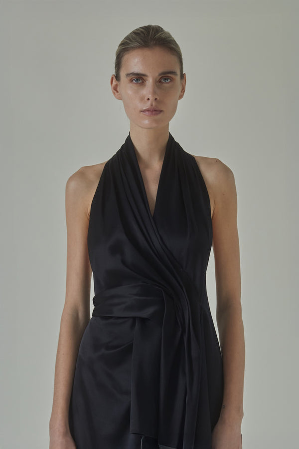 Barbara Dress in Satin