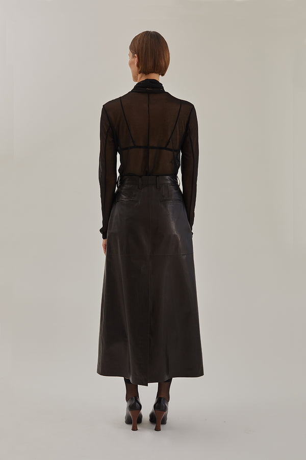 Elodie Skirt in Leather