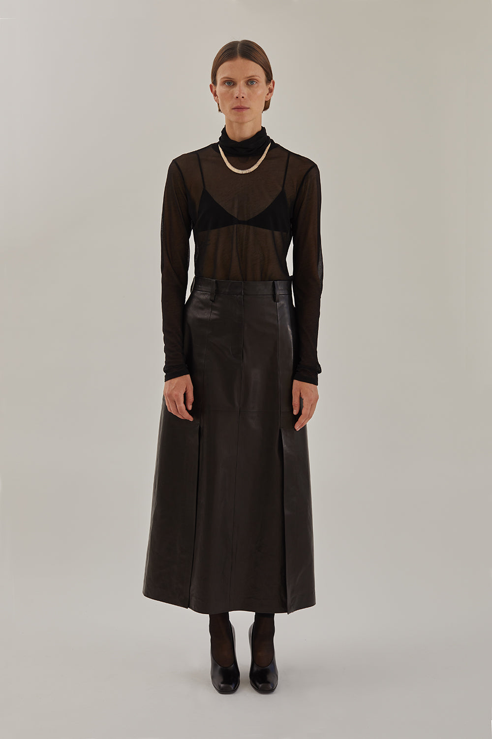 Elodie Skirt in Leather