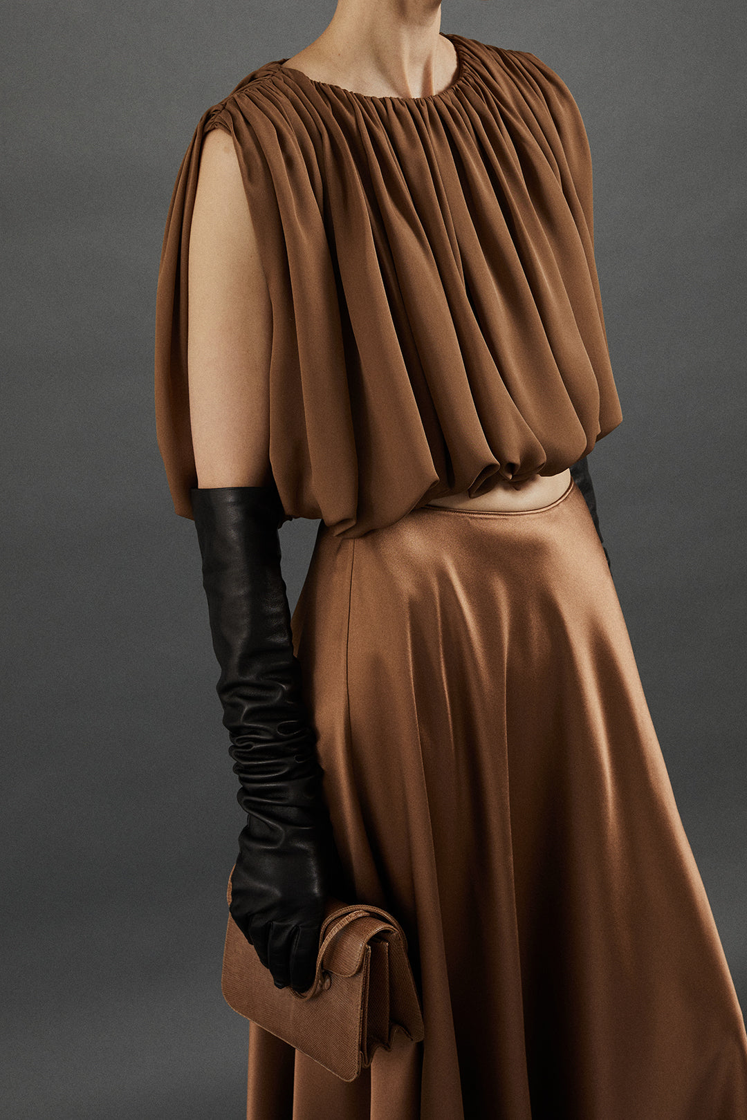 Penelope Top in Sepia