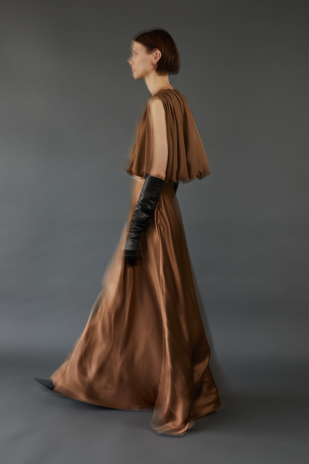 Penelope Top in Sepia