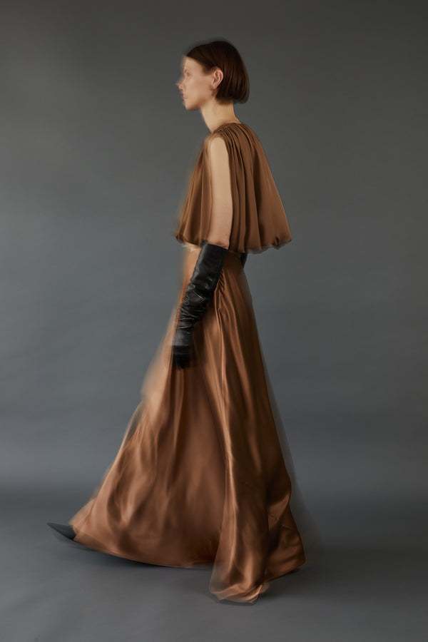 Penelope Top in Sepia