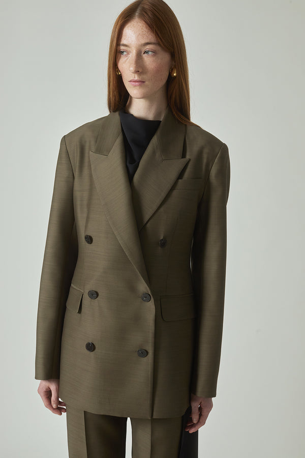 Estelle Blazer in Silk Wool