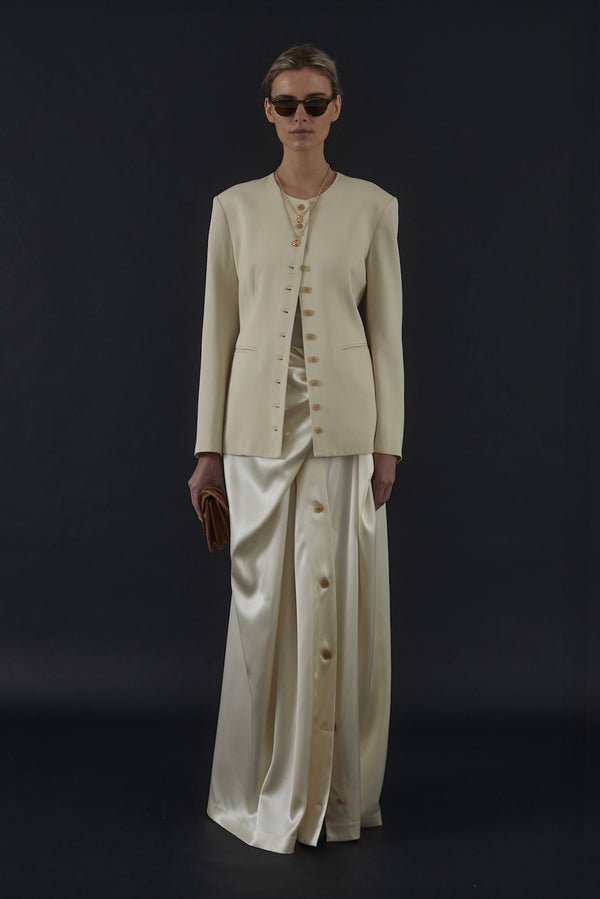 Catalina Blazer in Fluid Twill