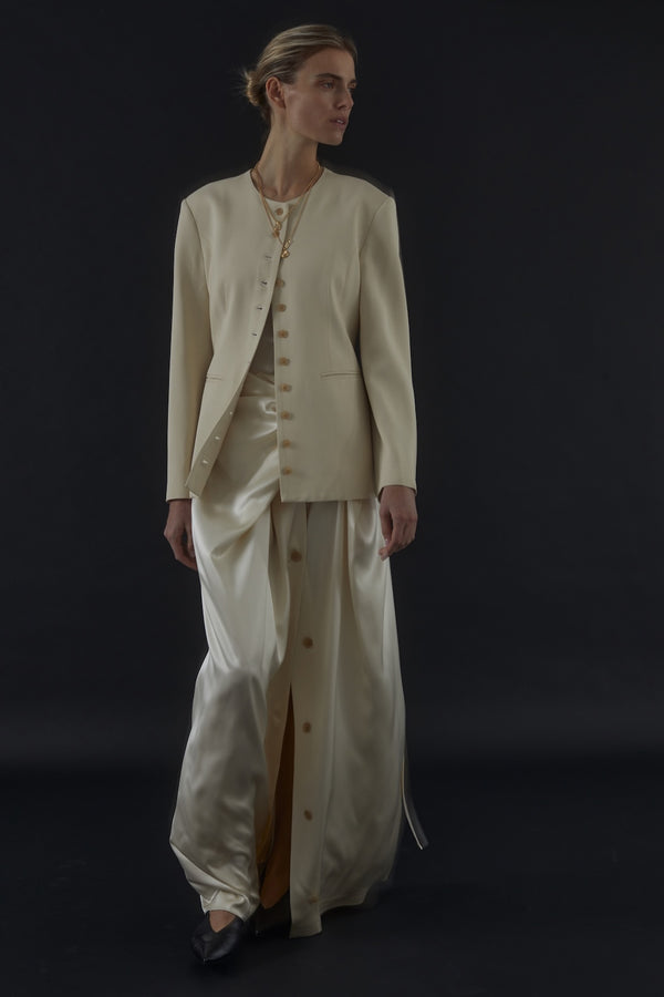 Catalina Blazer in Fluid Twill