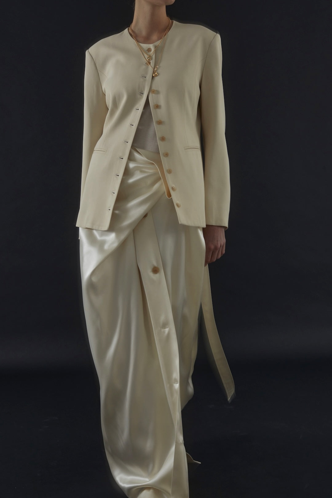 Catalina Blazer in Fluid Twill