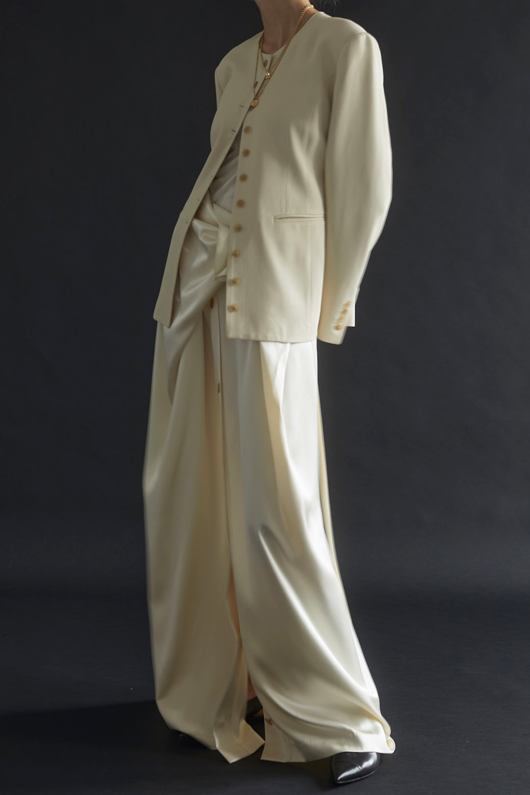 Catalina Blazer in Fluid Twill