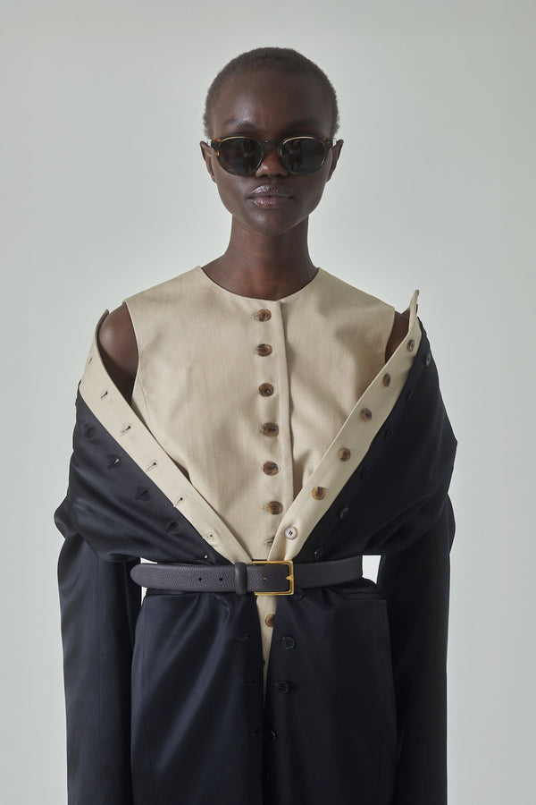 Danielle Top in Tussah