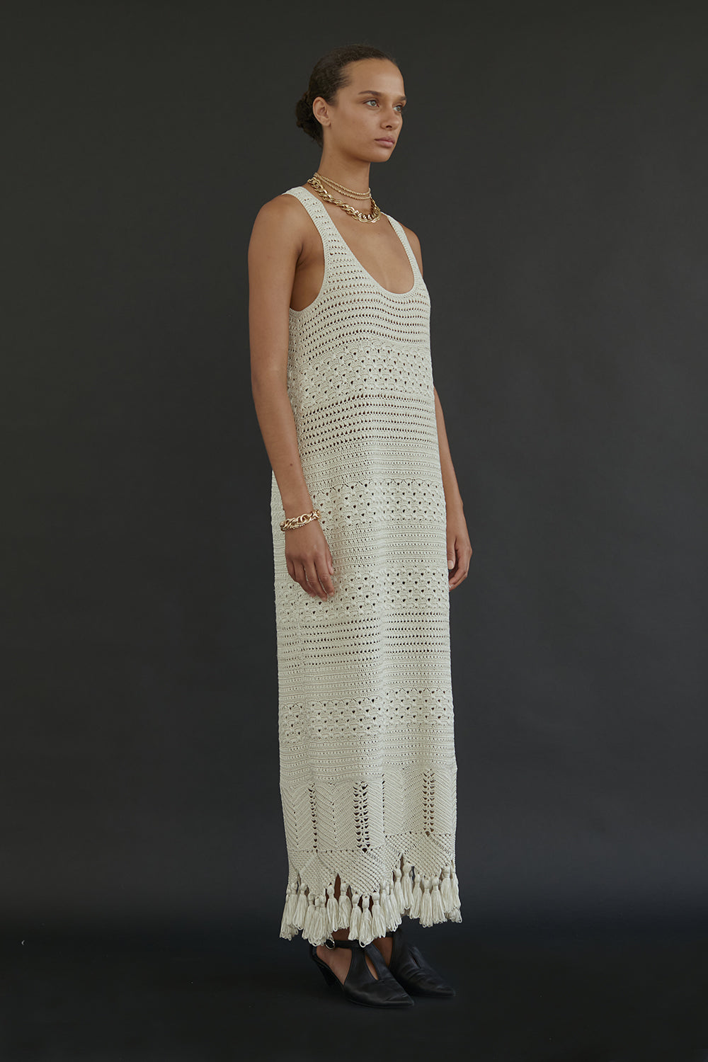 Heirlome Women's Ophelia Crochet Maxi Dress - Creme