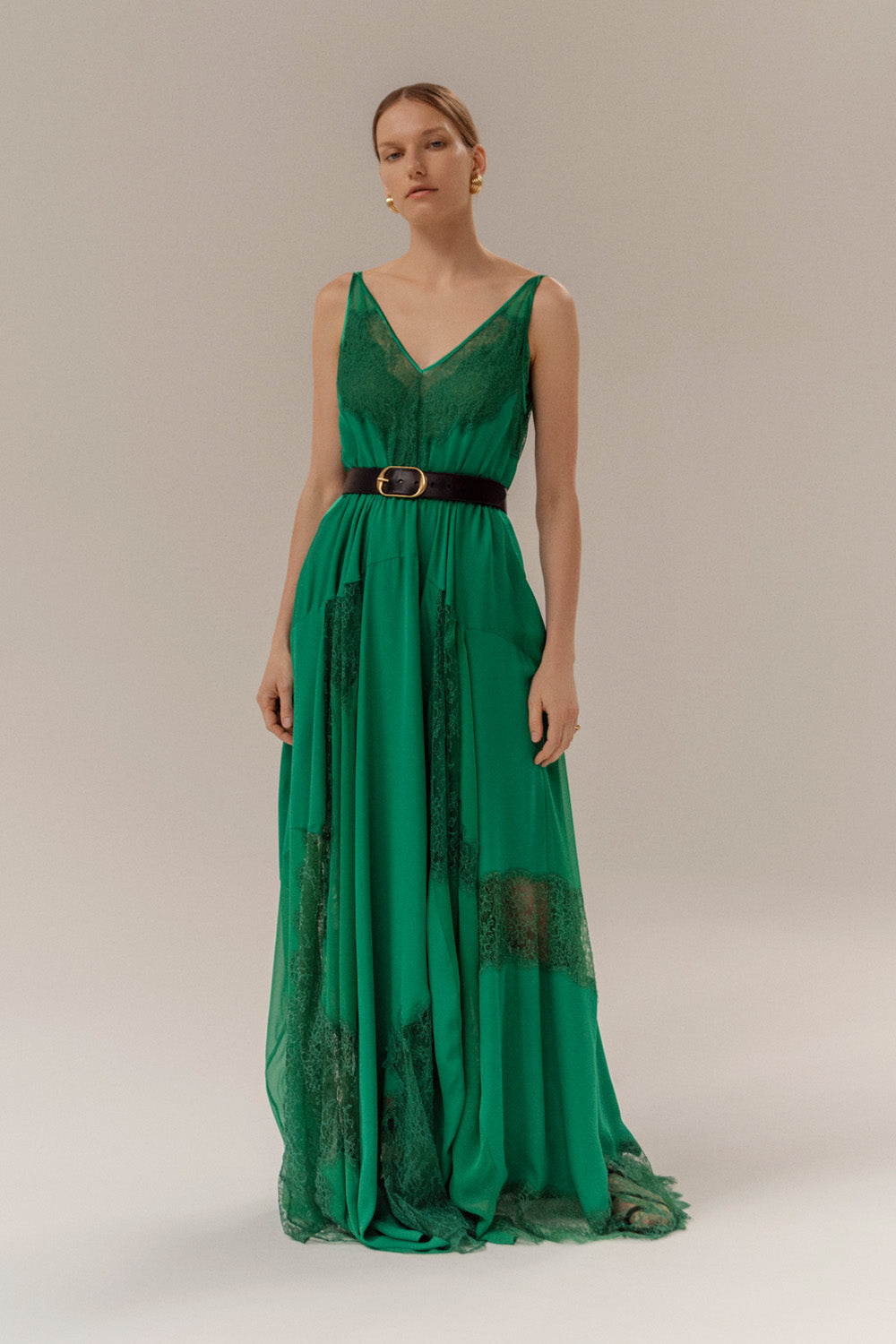 Josephine Dress in Emerald