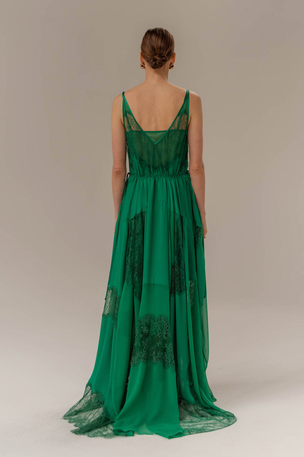 Josephine Dress in Emerald