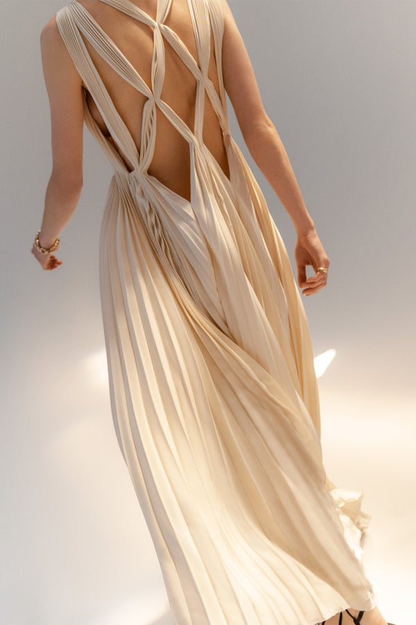 Teresa Dress in Ivory