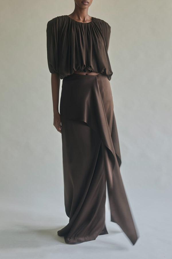 Renata Top in Tobacco