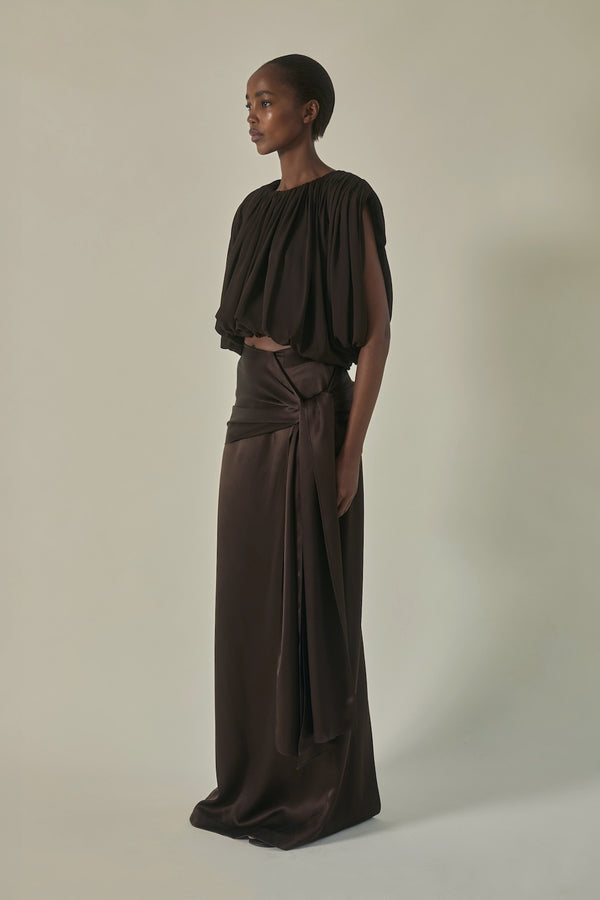 Renata Top in Tobacco