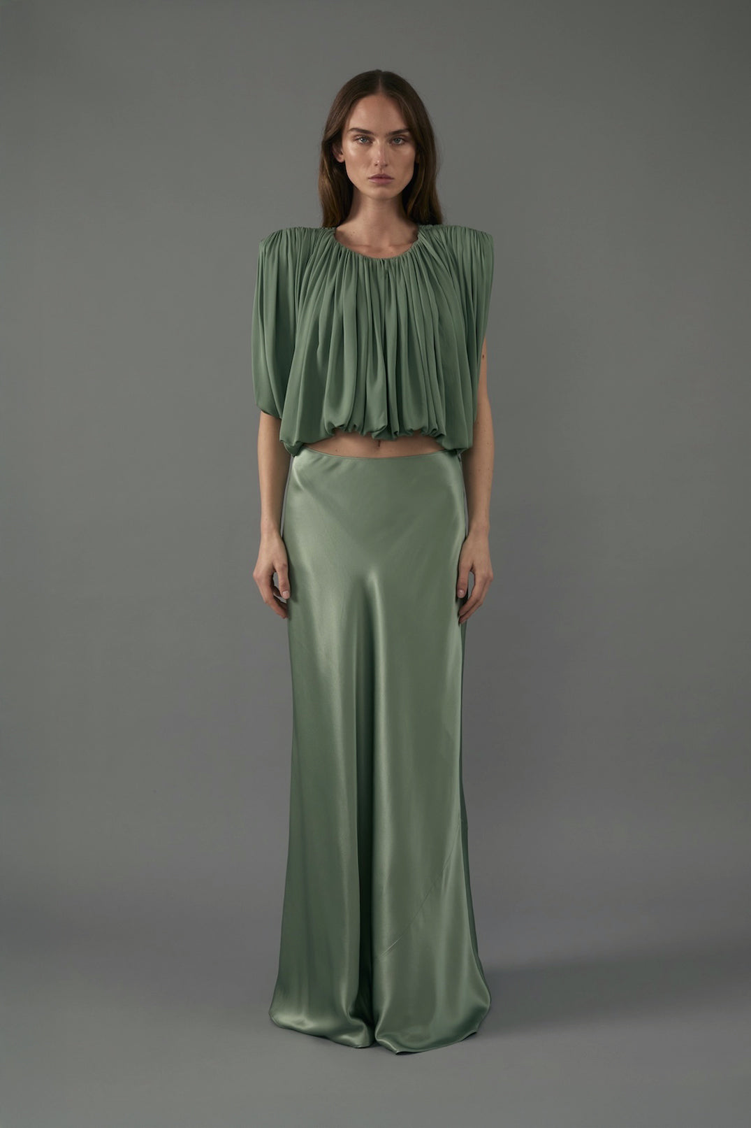 Perla Skirt in Eucalyptus