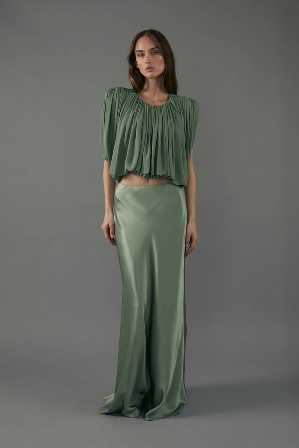 Perla Skirt in Eucalyptus